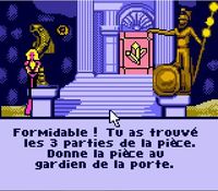 une photo d'Ã©cran de Barbie - Chasse au Tresor Sous-Marine sur Nintendo Game Boy Color